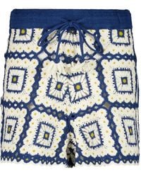 ALÉMAIS - Gehäkelte Dolly Shorts Im Patchwork-Look - Lyst