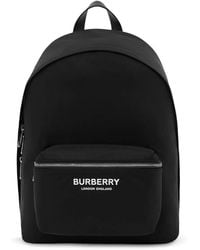 Burberry - Rucksack Mit Logo-Print - Lyst
