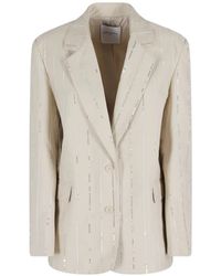 Isabelle Blanche - Sequin-Embellished Striped Blazer - Lyst
