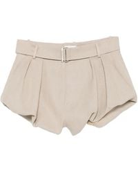 Magda Butrym - Belted Pleated Shorts - Lyst