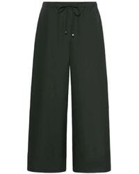 Max Mara - Drawstring Wide-Leg Trousers - Lyst