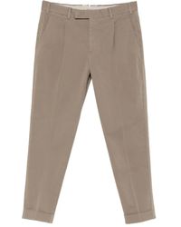 PT Torino - Pleated Cuffed Pants - Lyst