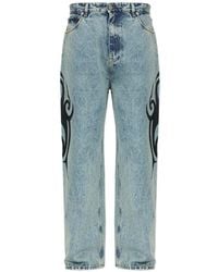 Vetements - Vaqueros Con Motivo Gráfico - Lyst