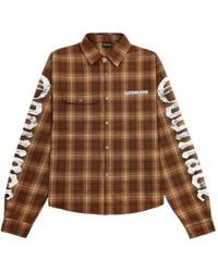 GODMADE - Broken Script Geruit Overhemd - Lyst