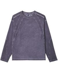 Izzue - Acid-Wash Panelled Sweatshirt - Lyst