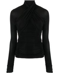 Saint Laurent - Top With Logo - Lyst