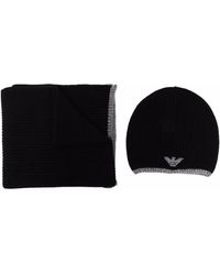 Emporio Armani - Sciarpa Con Ricamo - Lyst