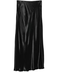 Erika Cavallini Semi Couture - Satin-Finish Midi Skirt - Lyst