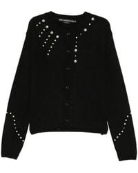 ANDERSSON BELL - Bead-Embellished Knitted Cardigan - Lyst