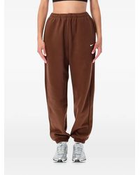 Nike - Pantaloni Studio Fleece Oversize A Vita Alta - Lyst