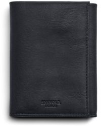 Shinola - Tri-fold Leather Wallet - Lyst