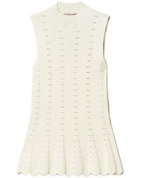 Twinset - Mock-Neck Scalloped-Trim Top - Lyst