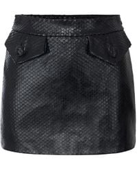 Elisabetta Franchi - Miniskirt With Fish Scale Pattern - Lyst