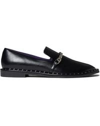 Stella McCartney - Falabella Chain-Embellished Loafers - Lyst