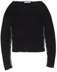 Acne Studios - Pullover Mit Logo-Verzierung - Lyst