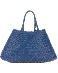 Dragon Diffusion - Small Santa Croce Hand-Woven Leather Tote Bag - Lyst
