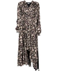 Balenciaga - Robe mi-longue à logo en jacquard - Lyst
