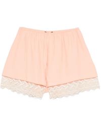 Simone Rocha - Lace-Trim Mini Shorts - Lyst