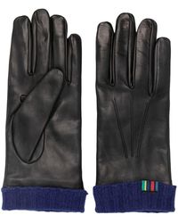 PS by Paul Smith - Logo-embroidered Leather Gloves - Lyst