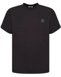Moncler - Camiseta Con Parche Del Logo - Lyst
