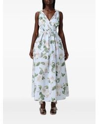 Antonio Marras - Floral-Print Midi Dress - Lyst