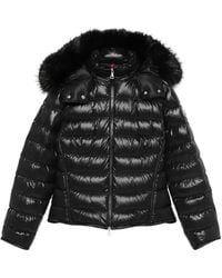 Moncler - Faux-Fur Trim Hooded Jacket - Lyst