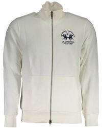La Martina - Sweat Zippé À Logo Brodé - Lyst