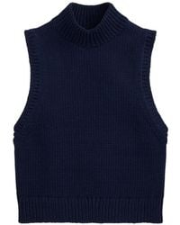 Polo Ralph Lauren - Ribbed Turtleneck Sleeveless Top - Lyst