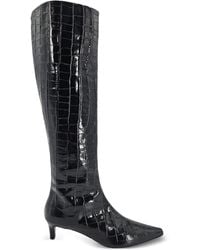 Madison Maison - 45Mm Croc-Effect Pointy-Toe Boots - Lyst