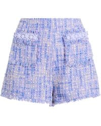 Cinq À Sept - Tweed Shorts Verfraaid Met Zakken - Lyst
