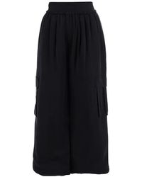 ALAINPAUL - Wide-Leg Cargo Trousers - Lyst