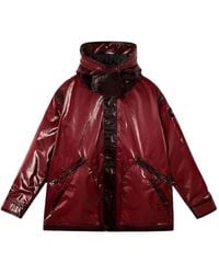 Stone Island - Abrigo con capucha y efecto prismático - Lyst