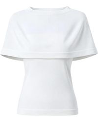 Liviana Conti - Layered-Design Boat-Neck Top - Lyst