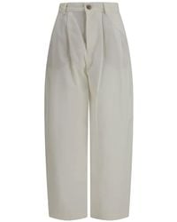 Brunello Cucinelli - Barrel-Fit Pocket Jeans - Lyst