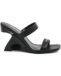 KARL LAGERFELD - 90Mm Logo-Print Sandals - Lyst