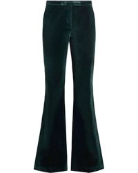 Etro - Ausgestellte Hose aus Samt - Lyst