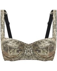 Dolce & Gabbana - Bh Met Pailletten - Lyst