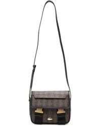 Lacoste - Schultertasche Mit Monogramm-Print - Lyst