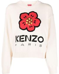 KENZO - Boke Flower Intarsia-knit Jumper - Lyst