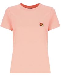 KENZO - T-Shirt Met Geborduurd Logo - Lyst