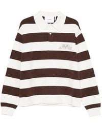 Axel Arigato - Rey Striped Embroidered-Logo Polo Shirt - Lyst
