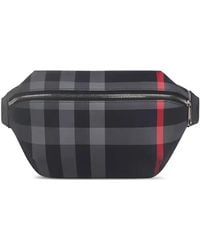 Burberry - Check-Pattern Belt Bag - Lyst