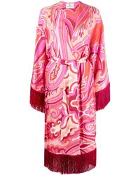 Etro - Paisley-Print Fringed Jacket - Lyst