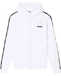 EA7 - Logo-Tape Zip Hoodie - Lyst