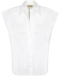 Blanca Vita - Sleeveless Button-Down Shirt - Lyst