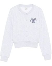 Sporty & Rich - Logo-Print Cropped Sweatshirt - Lyst
