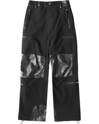 Helmut Lang - Leather Straight-Leg Trousers - Lyst