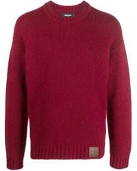 DSquared² - Strickpullover mit Logo-Patch - Lyst