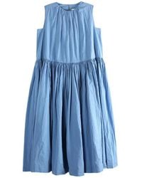 Casey Casey - Gathered Midi Dress - Lyst