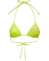 DSquared² - Embroidered Bikini Top - Lyst